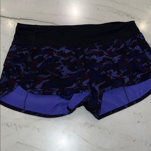 Purple Camo Lululemon Shorts